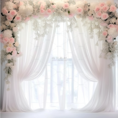 insMind Simple Space Background Curtains