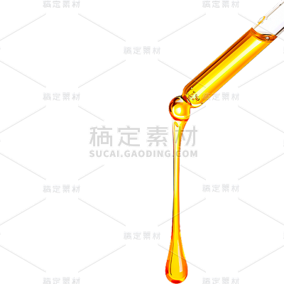 特效通用金色精华水滴元素素材