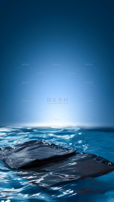 背景系列写实岩石水面水花展台背景