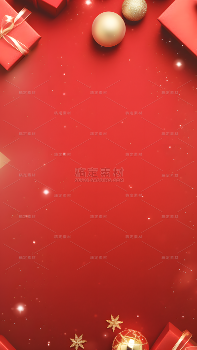 圣诞节实景礼盒背景