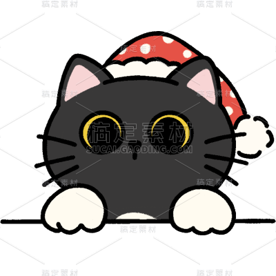 常规通用插画宠物猫元素动物贴纸