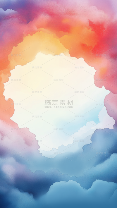 特效系列唯美水彩烟雾纹理背景