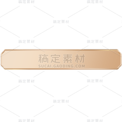通用电商简约中式感金属标题边框文字框贴纸