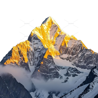 风光系列实景雪山山脉元素