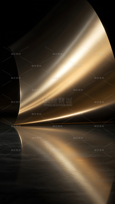 背景系列金属片弯曲反光黑色背景