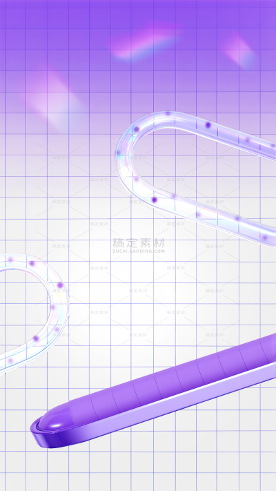 背景系列科技风光影感紫色玻璃展台网格背景