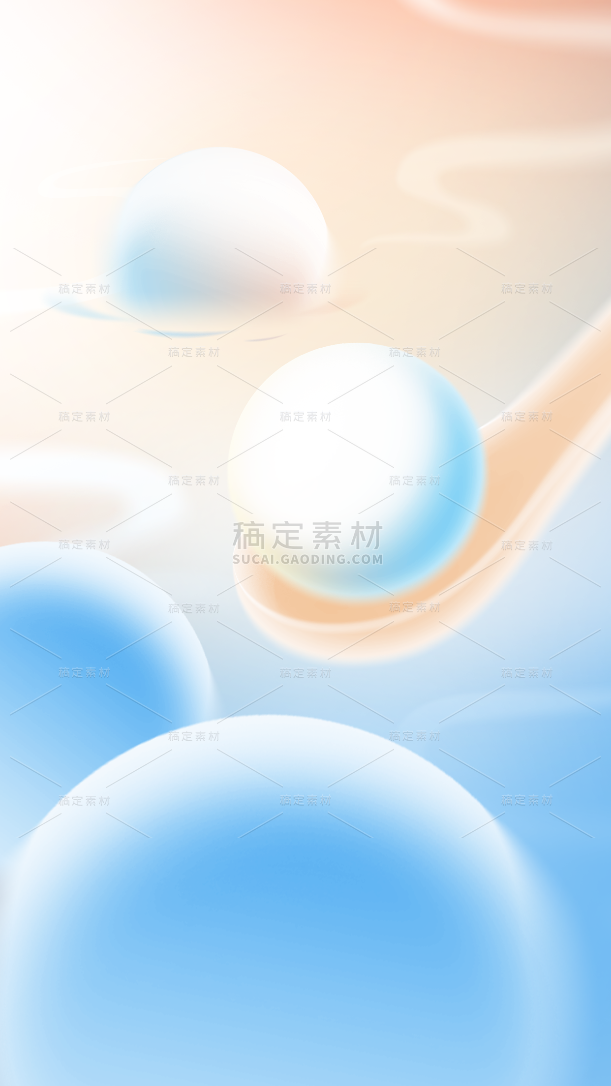 冬至弥散冷色汤圆背景