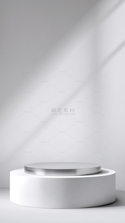 背景系列简约感光影圆形展台背景