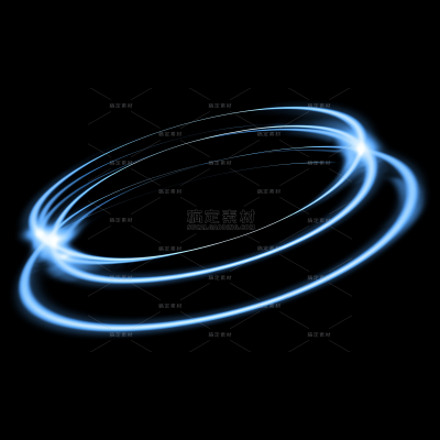 特效系列科技感蓝色光圈光环