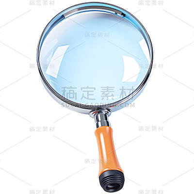 文具放大镜物品贴纸