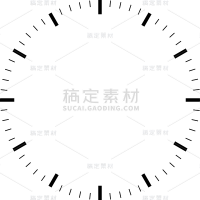 常规系列黑色矢量标配刻度通用元素素材