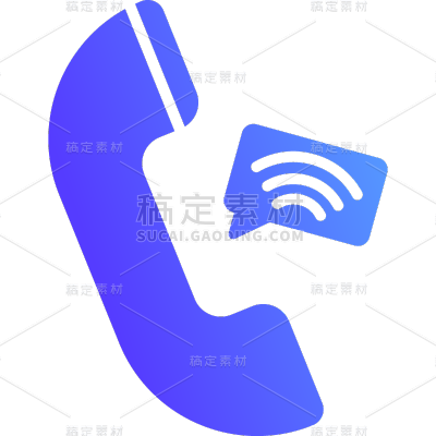 图标系列-通用-插画电话贴纸