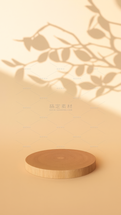 背景系列写实光影树枝展台背景（td）
