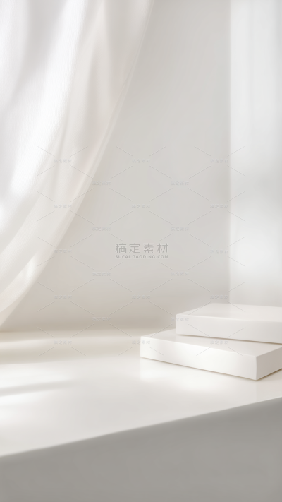 常规背景系列光影感纯色桌面展台