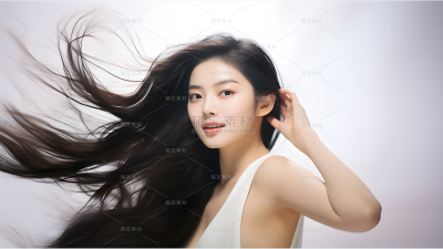 美发广告模特人像图片