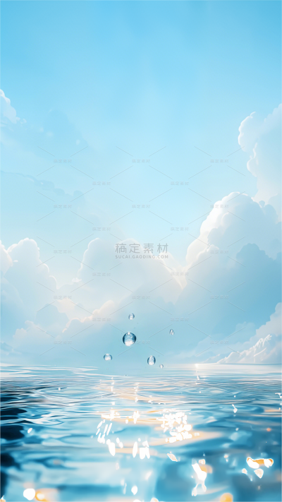 背景系列简约感水滴落背景