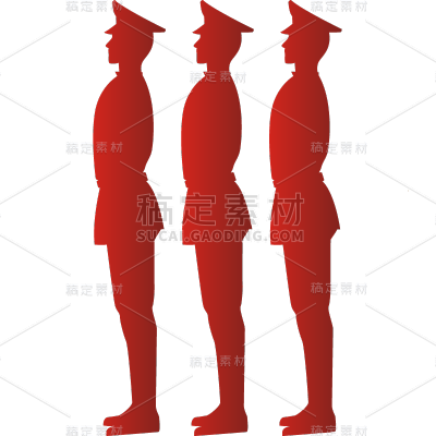 八一建军节人物元素贴纸