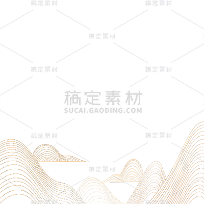 中国风通用中式烫金线条边框元素素材