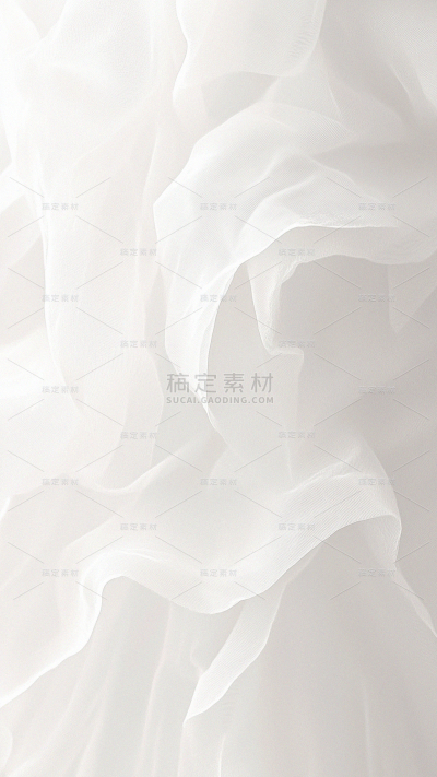 背景系列白色柔纱质感花瓣状背景