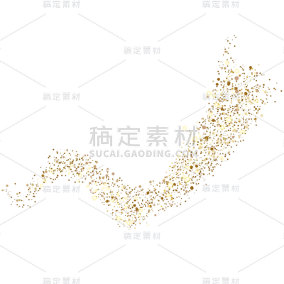 金色粒子贴纸