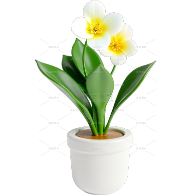 植物系列3D立体植物盆栽