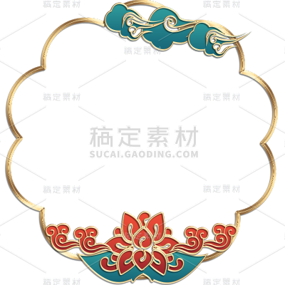 中国风通用中式边框元素素材