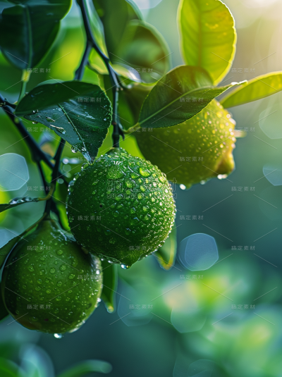 夏季果蔬系列实景完整柠檬通用背景素材