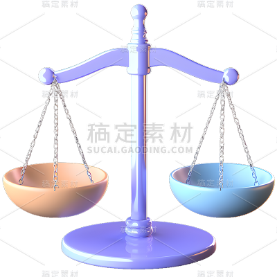 金融立体3D天平元素
