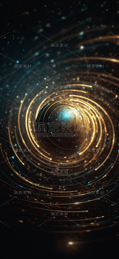 宇宙环形运动的恒星背景。网络未来科技