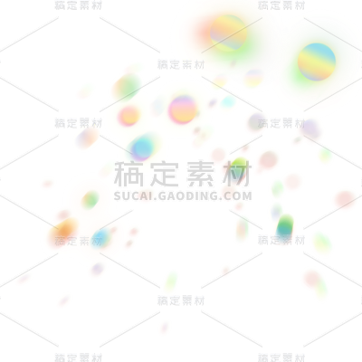 彩色光斑光效免抠元素