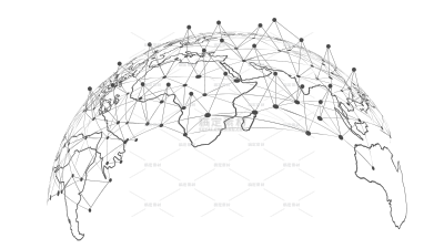 科技风地球地图元素（td）