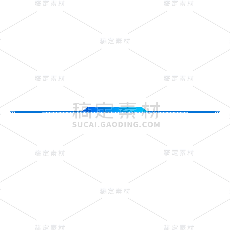 简约科技蓝色分割线