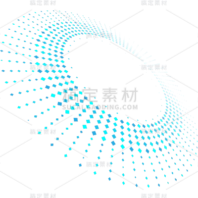 常规系列蓝色插画科技几何通用元素素材