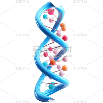 3D基因系列彩色染色体贴纸