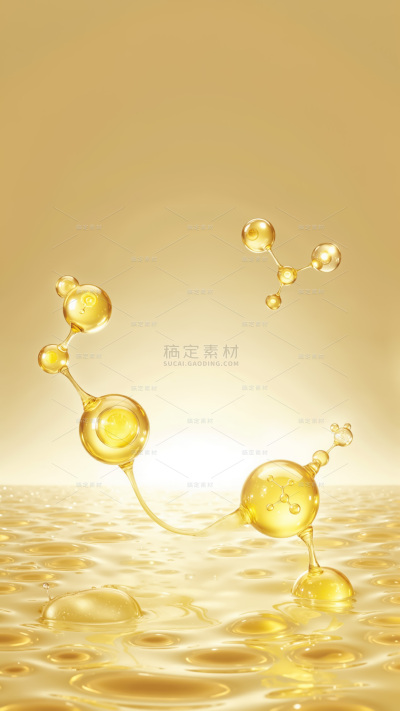 背景系列简约感分子背景