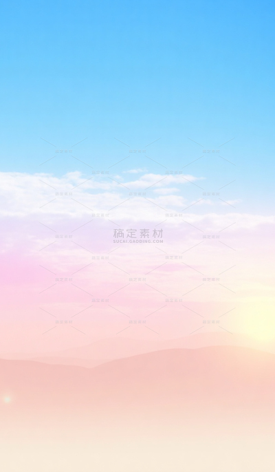 背景系列写实感天空彩色云朵自然背景（td）