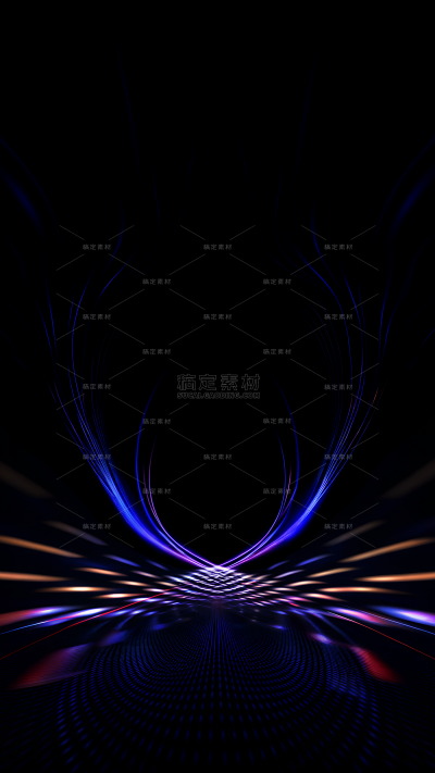 背景系列科技风蓝色曲线渐变背景
