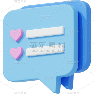 C4D立体3D彩色卡通标题框文本框对话框