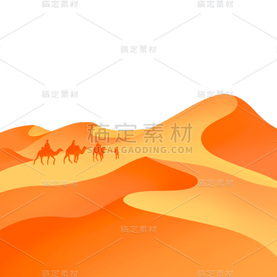通用沙漠骆驼元素人物动物元素