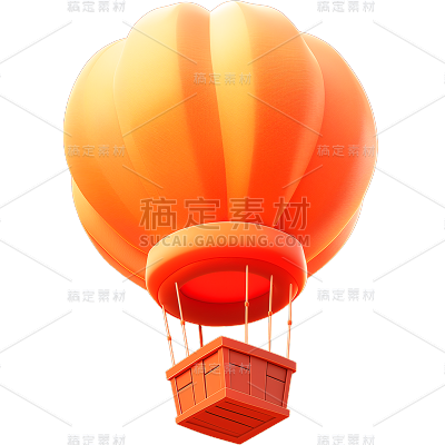 装饰通用软3D立体热气球元素素材