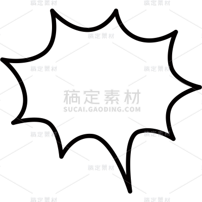 卡通手绘涂鸦气泡框聊天框文本框对话框