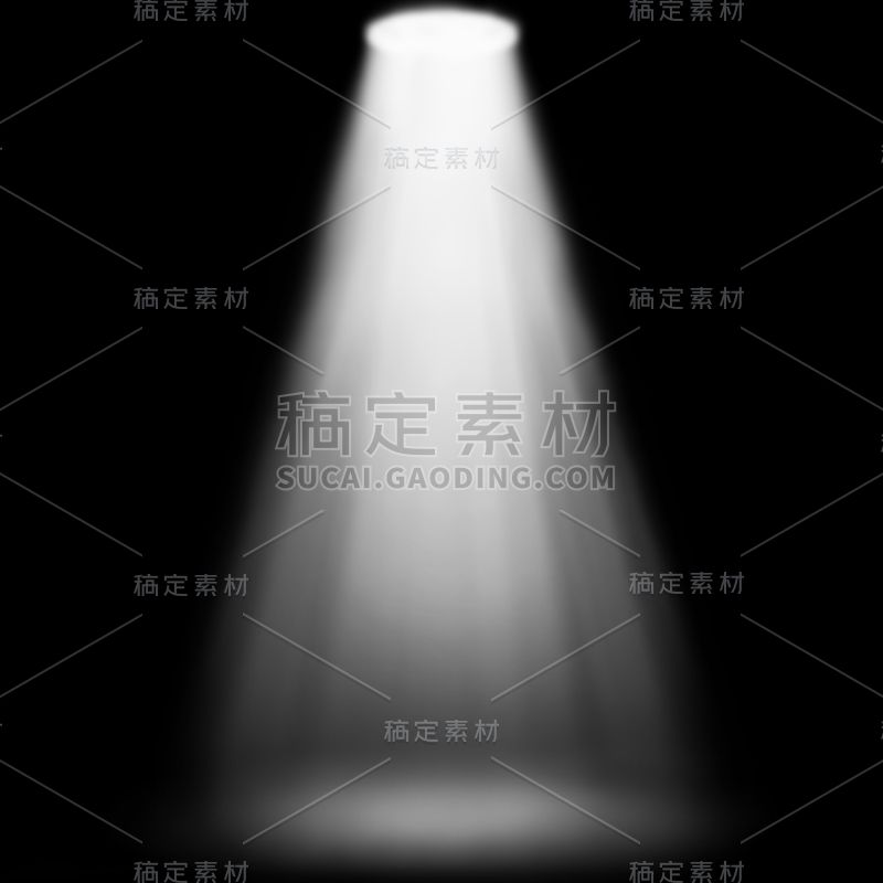 特效通用白色光束投影元素素材