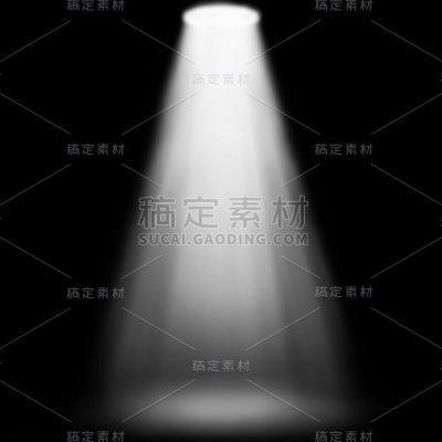 特效通用白色光束投影元素素材
