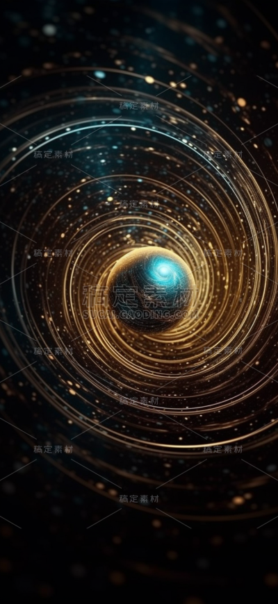 宇宙环形运动的恒星背景。网络未来科技