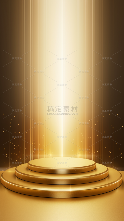 背景通用金色简约风展台光影图片素材