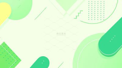 背景系列几何风绿色黄色抽线几何组合背景（td)