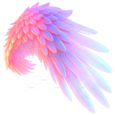常规装饰系列3D透光翅膀贴纸