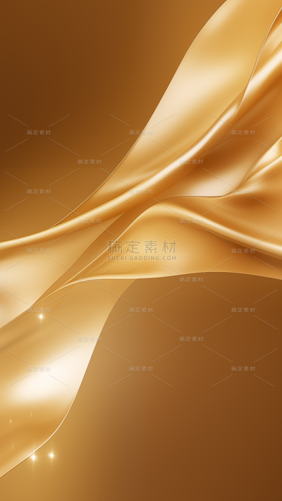 背景通用金色丝绸背景场景图片素材