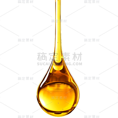 特效通用金色精华水滴元素素材