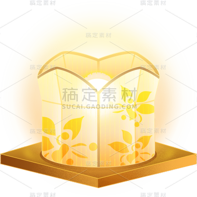 灯笼元素古风贴纸